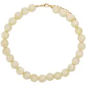 Manfield Beige parelketting | Maat adult