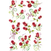 Herma Stickers etiketten rozen folie - 10 stuks