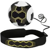 INF Elastische trainingsband voor voetbal Geel / Zwart