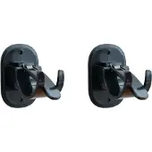 INF Sterke en discrete gordijnroedebeugels, 2-pack Black