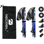 INF Ultralichte wandelstokken 5 delen 1 paar Blue