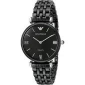 Emporio Armani AR1487 Zwart Keramisch Dameshorloge