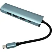 INF 5-in-1 dockingstation met 4K HDMI, 100W PD en Gigabit Ethernet