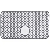 INF Grote Grijze Siliconen Spoelbakmat met Afvoeropeningen - 66,5x35,5cm