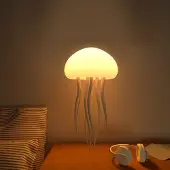 INF Drijvende kwallenlamp met spraakbediening, kleurverloop, nachtlampje, oplaadbaar, aanraaksensor