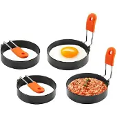 INF Eierring & Omeletvorm 4-pack RVS / Siliconen