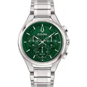 Bulova Curv Heren Horloge Zilverkleurig 96A297