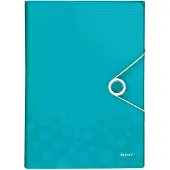 Leitz Sorteermap Leitz WOW 6 tabbladen PP ijsblauw - 5 stuks