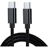 INF 2m USB C naar C-kabel, 2-pack Black