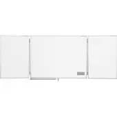 MAGNETOPLAN Ferroscript uitklapbaar, meervalks whitebord, 3100 x 1000 mm