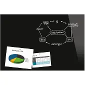 Sigel glasmagneetbord Be!Board 90x60cm zwart
