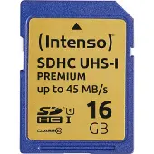 Intenso Premium - carte mémoire flash - 16 Go - SDHC UHS-I