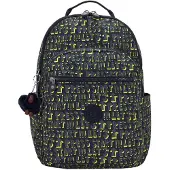 Kipling Rugzak 'Seoul College Extra' marine / duifblauw / geel