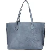 Leonhard heyden Leren shopper Paris Business Shopper 8000 Silber blauwgrijs