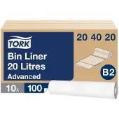 Tork 204020 Afvalzak 20 l Wit 1000 stuk(s)
