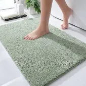 Casilin Badmat Antislip 60x90cm Havana - Waterabsorberende Badkamermat - Wasbaar en Sneldrogend - Voor Douche en Bad - 100% Katoen - Olijf Groen, Groen