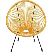 Kare design Tuinfauteuil Acapulco geel