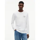 Tommy Hilfiger Shirt 'Logo Long Sleeve' rood / zwart / wit