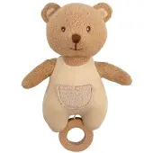 Egmont toys knuffel muziekbeer van biologisch katoen 18 cm Lullaby.