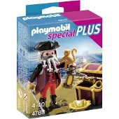 Playmobil Piraat met schatkist / Flibustier avec trésor royal