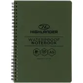 Highlander forces waterproof notitieboek A5, legergroen