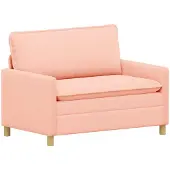 vidaXL Bank Roze 126 x 81 x 87,5 cm Stof