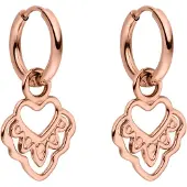 Purelei Oorbellen 'Heart' rose-goud