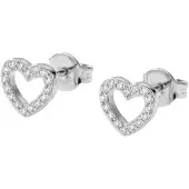 Purelei Oorbellen 'Hearts Of Love' zilver