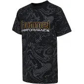 Hummel Functioneel shirt curry / donkergrijs / zwart / wit