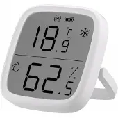 Sonoff SNZB-02D ZigBee mini-sensor, intelligente temperatuur- en vochtigheidssensor, hygrometer, binnenthermometer, lcd-display, 5S-vernieuwing, compatibel met Alexa/Google Home/Home Assistant.