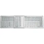 Format ISO-passingtabel 280x80mm