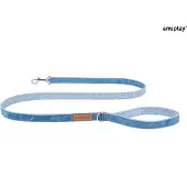 Amiplay Prestige Hondenlijn / Hondenriem - Denim - Blauw - M - Breedte: 1,5 cm - Lengte: 140 cm