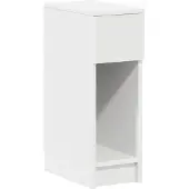 vidaXL Nachtkastje met lade 20x36x60 cm wit
