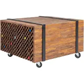 vidaXL Bijzettafel teakhout 60x60x38 cm