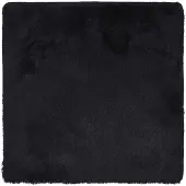 vidaXL Hoogpolig vloerkleed NAVARRA 120x120 cm polyester zwart