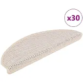 vidaXL Trapmatten zelfklevend Sisal-Look 30 st 65x21x4 cm Berber