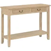 vidaXL Wandtafel 110x35x80 cm hout