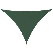 vidaXL Zonnescherm driehoekig 4x4x5,8 m oxford stof donkergroen