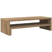 vidaXL Monitorstandaard 54x22x15 cm bewerkt hout artisanaal eikenkleur