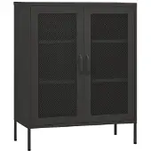 vidaXL Opbergkast 80x35x101,5 cm staal antracietkleurig