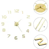 vidaXL 3D wandklok, modern design, 100 cm, XXL, goud