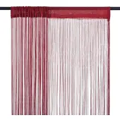 vidaXL Draadgordijnen 140x250 cm wijnrood 2 st