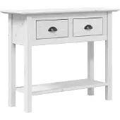 Super Merchant Wandtafel BODO 91x35x74 cm massief grenenhout wit