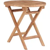 vidaXL Tuintafel inklapbaar 45 cm massief teakhout