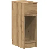 vidaXL Nachtkastje met lade 20x36x60 cm artisanaal eikenkleurig