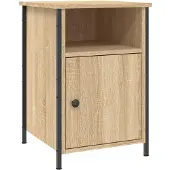 vidaXL Nachtkastje 40x42x60 cm bewerkt hout sonoma eikenkleurig