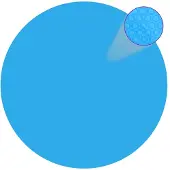 vidaXL Zonne Zwembad Dek 488 x 488 cm 0,1 mm Rond 0,1 mm PE Blauw