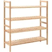 vidaXL Schoenenrek 69x26x81 cm massief walnotenhout