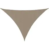 vidaXL Zonnescherm driehoekig 4x4x5,8 m oxford stof taupe