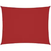 vidaXL Zonnescherm rechthoekig 4x6 m oxford stof rood